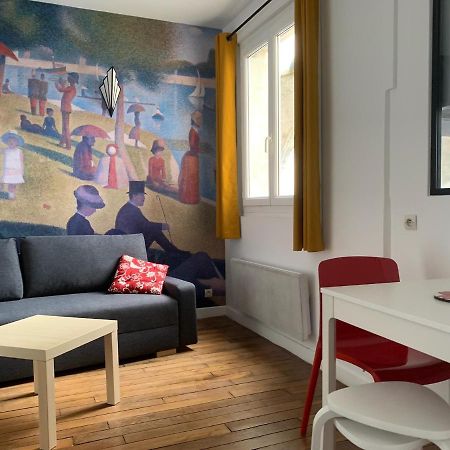 Studio Perfect For 2 Adults And 1 Kid, And Up To 2 Kids - Jourdain 20E, 25Mn To Louvre Via Line M11 باريس المظهر الخارجي الصورة