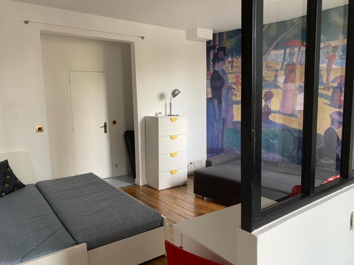 Studio Perfect For 2 Adults And 1 Kid, And Up To 2 Kids - Jourdain 20E, 25Mn To Louvre Via Line M11 باريس المظهر الخارجي الصورة