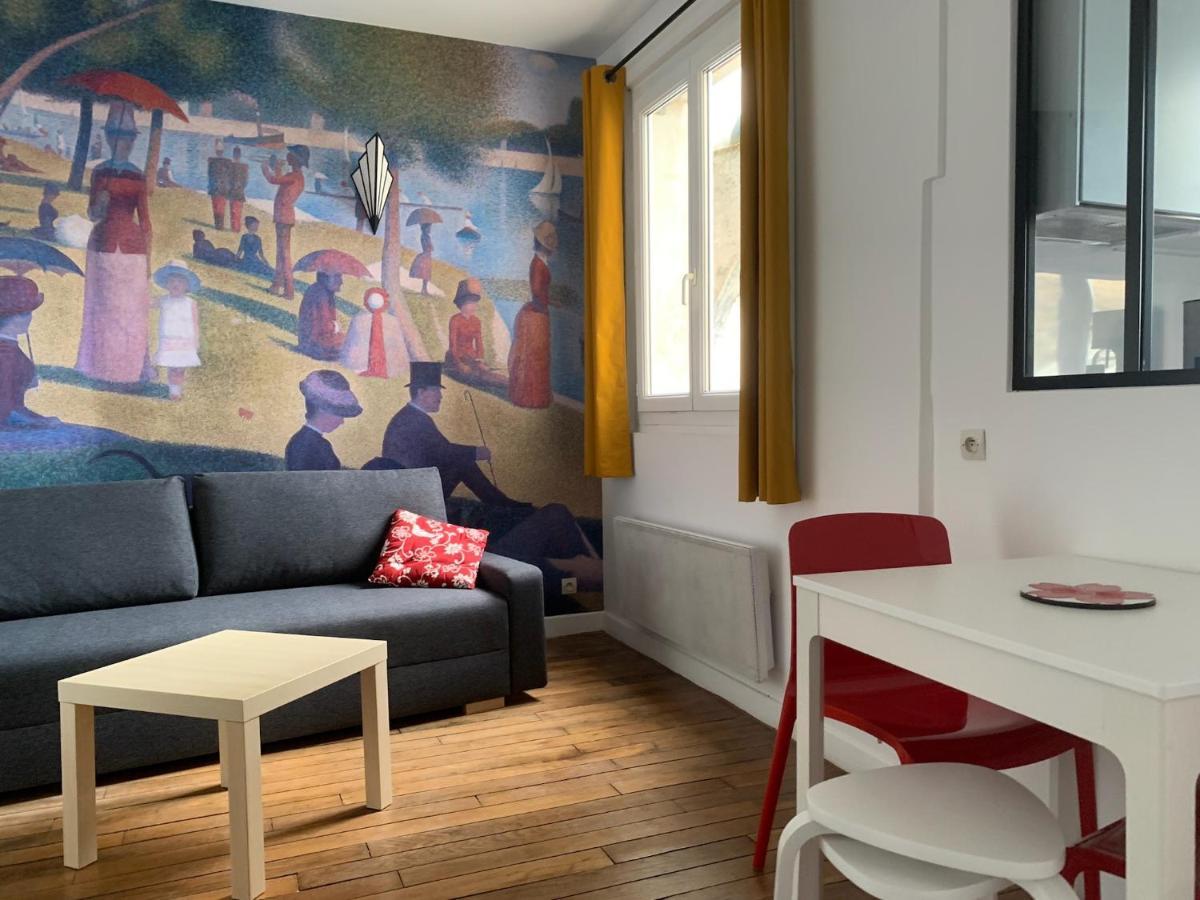 Studio Perfect For 2 Adults And 1 Kid, And Up To 2 Kids - Jourdain 20E, 25Mn To Louvre Via Line M11 باريس المظهر الخارجي الصورة